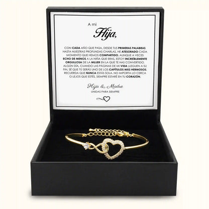 A Mi Hija"- Pulsera Conectadas Para Siempre